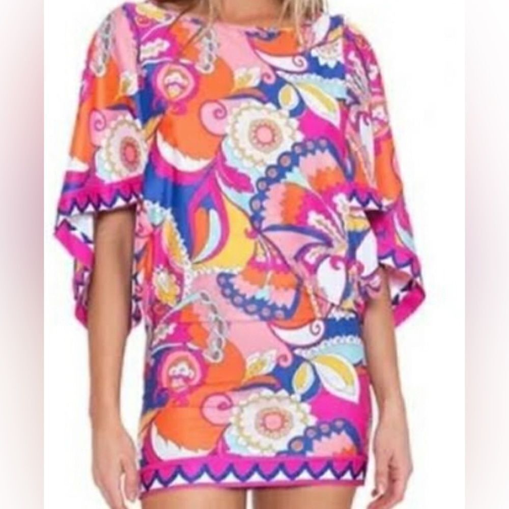 Trina Turk Sevilla tunic dress coverup size large NEW‎